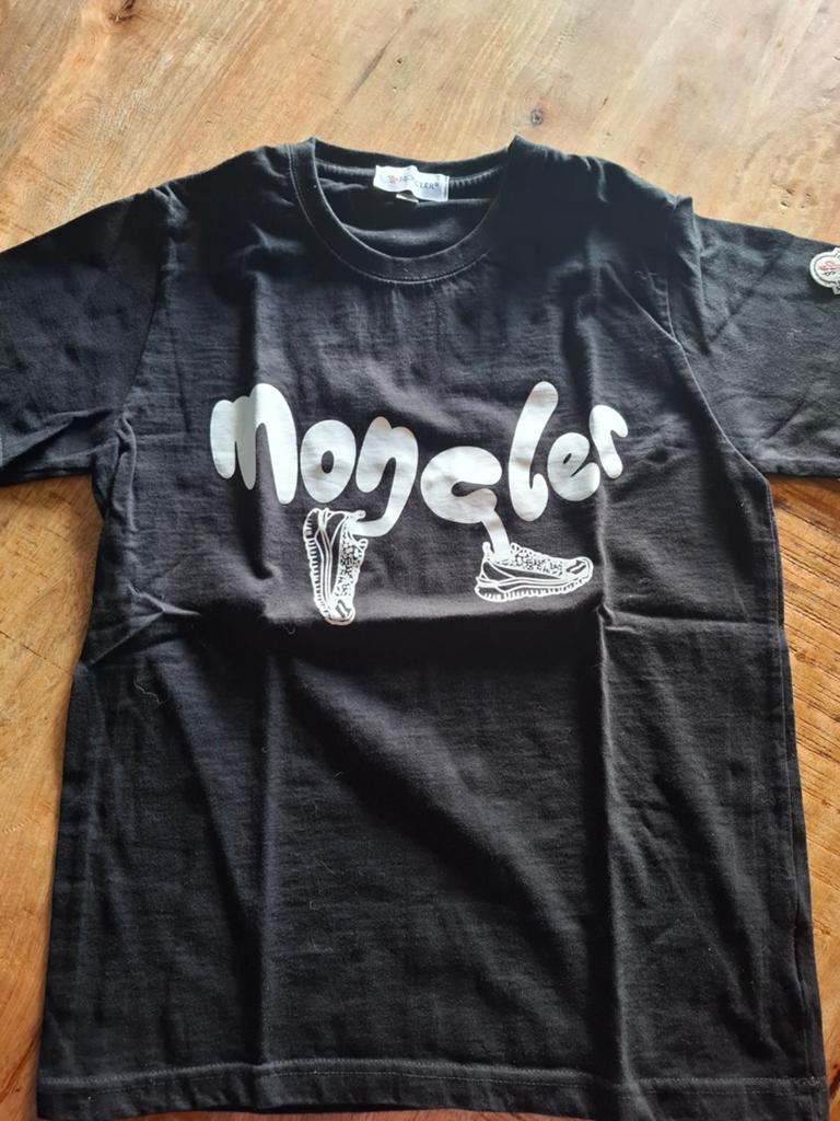 Moncler tshirt maat s, Ophalen of Verzenden, Zo goed als nieuw, Zwart