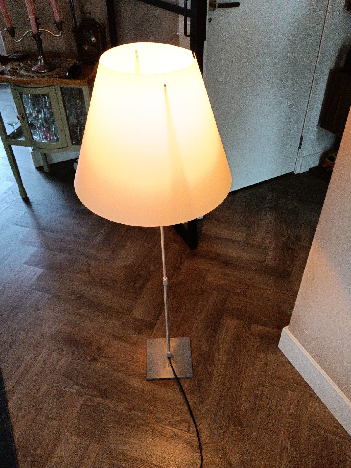 Lucelplan Constanza tafellamp, Ophalen of Verzenden, Gebruikt, Metaal