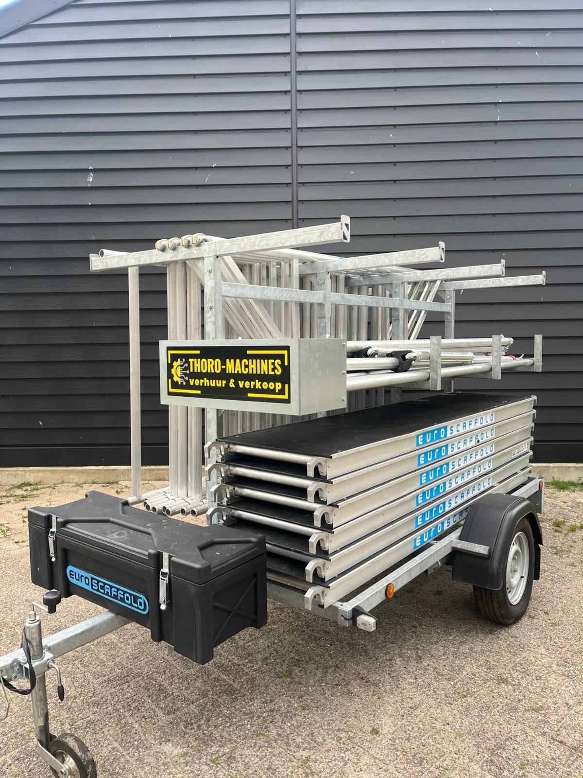 Rolsteiger 10 meter  te huur, Doe-het-zelf en Verbouw, Steigers, Zo goed als nieuw, Rolsteiger of Kamersteiger, 5 meter of hoger