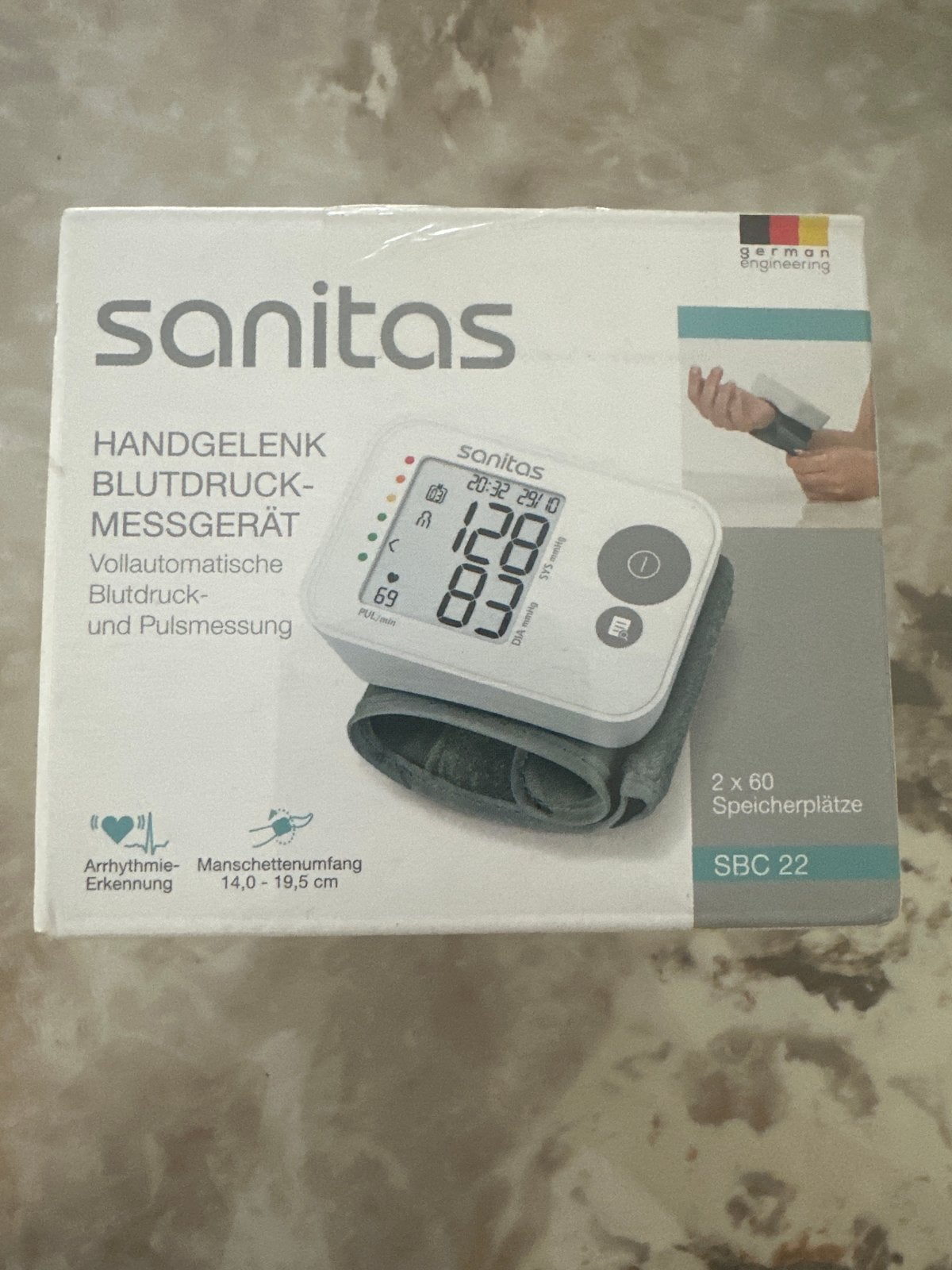 Sanitas SBC 22 Polsbloeddrukmeter - Nieuw, ., Nieuw, Ophalen of Verzenden, .