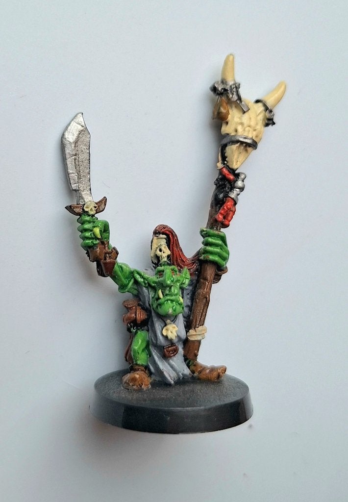 OOP Goblin shaman (metal), Ophalen of Verzenden, Gebruikt, Warhammer, Figuurtje(s)