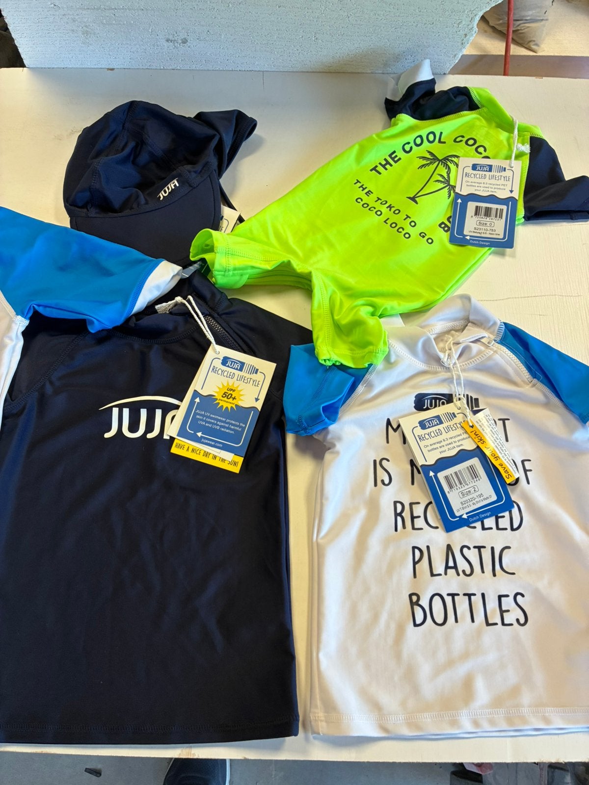 Te koop partij JUJA  UV kinderkleding, Ophalen, Nieuw