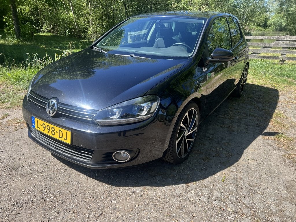 Volkswagen Golf 1.4 TSI Trendline (bj 2009), Auto's, Euro 5, Gebruikt, 4 cilinders, Zwart