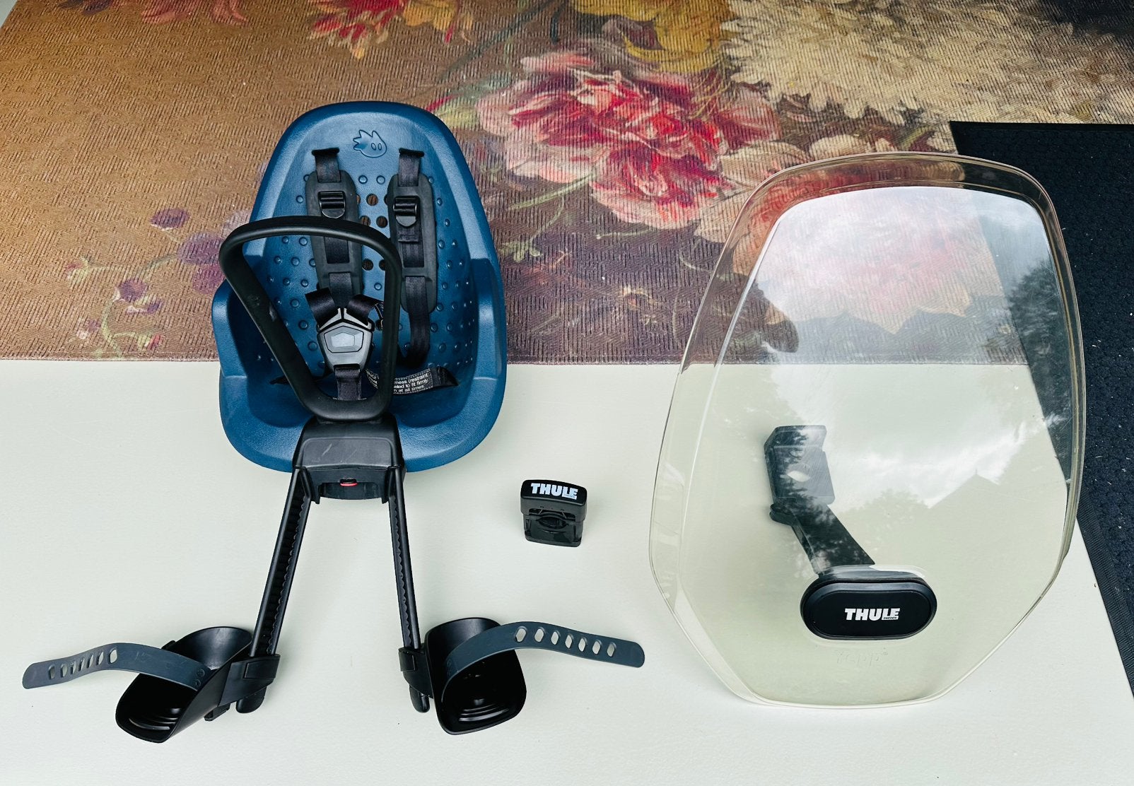 Thule Yepp Nexxt 2 Mini Blauw, Fietsen en Brommers, Ophalen, Zo goed als nieuw