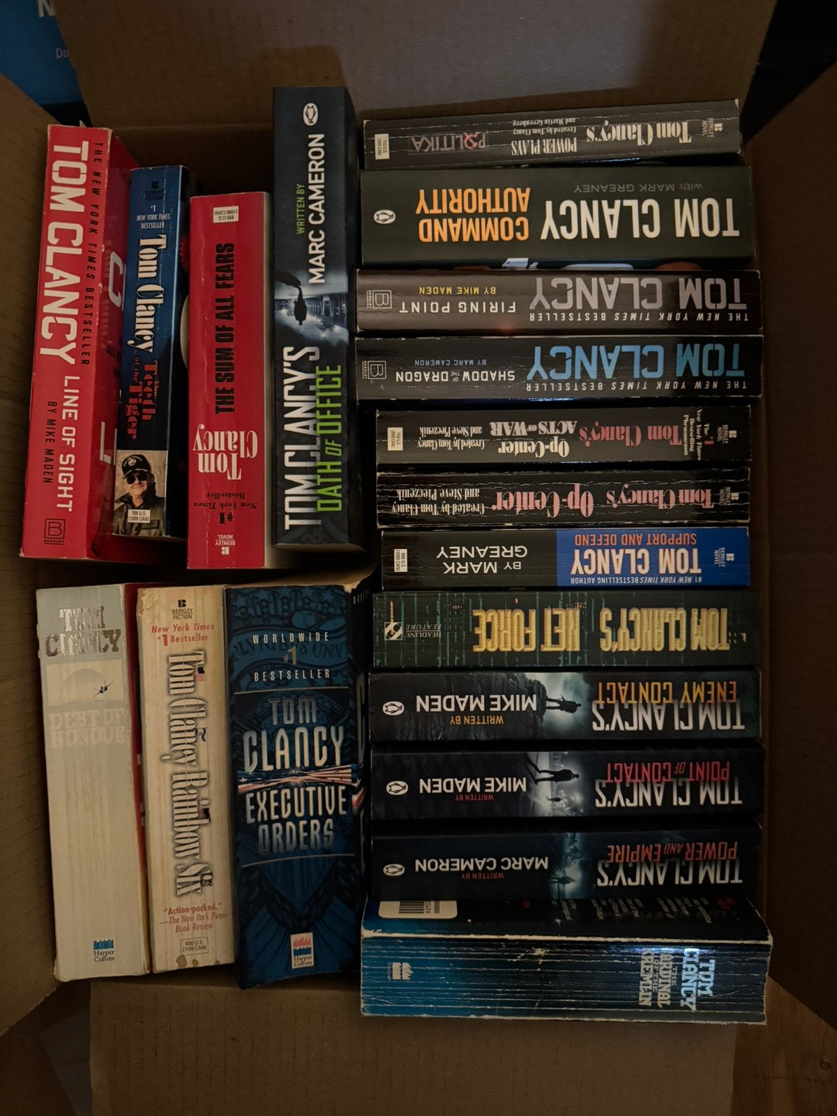 Collectie Tom Clancy boeken, Engels, Boeken, Partijen en Verzamelingen, Ophalen, Gelezen, Populaire fictie