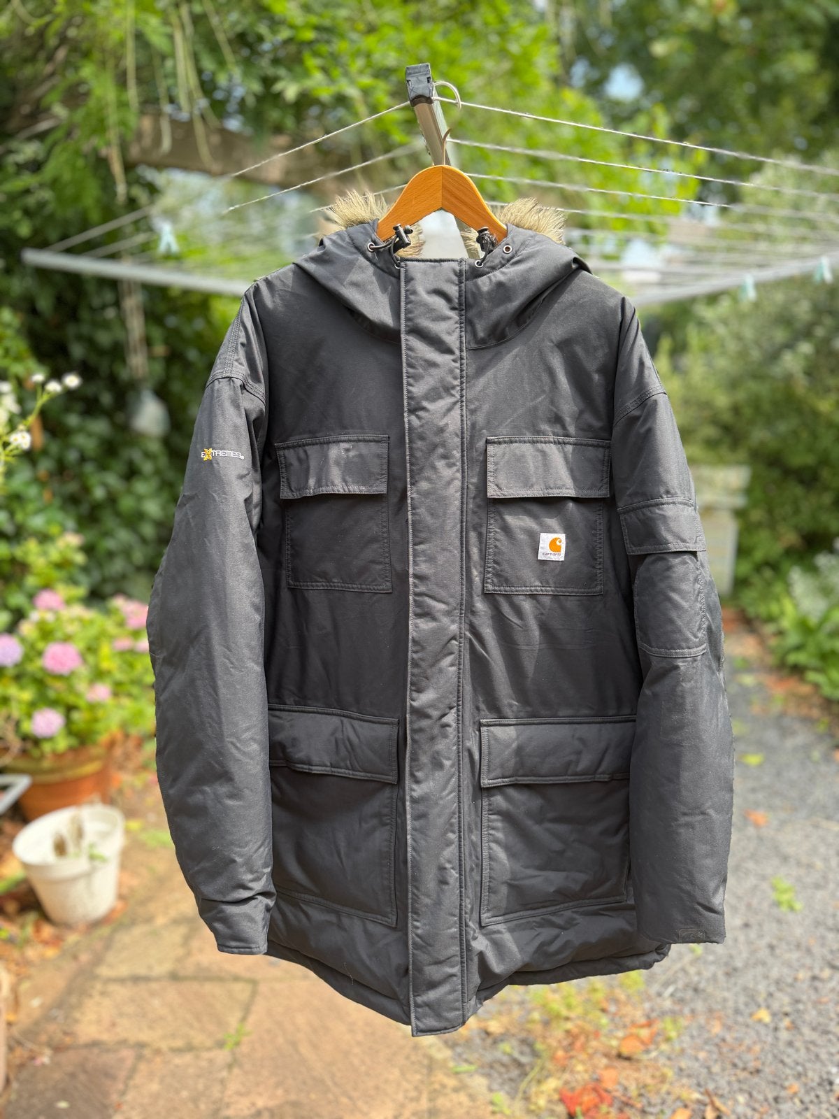 Heren Carhartt Snorkel Parka XXL -  zo goed als nieuw, Ophalen, Zo goed als nieuw, Overige maten, Zwart