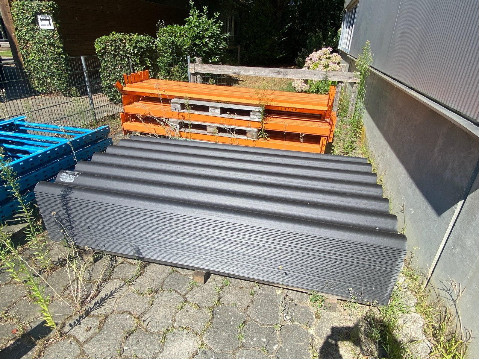 35 Zwarte golfplaten, 210 cm lang, voor dak of wand, Ophalen, Overige materialen, Zwart, Nieuw