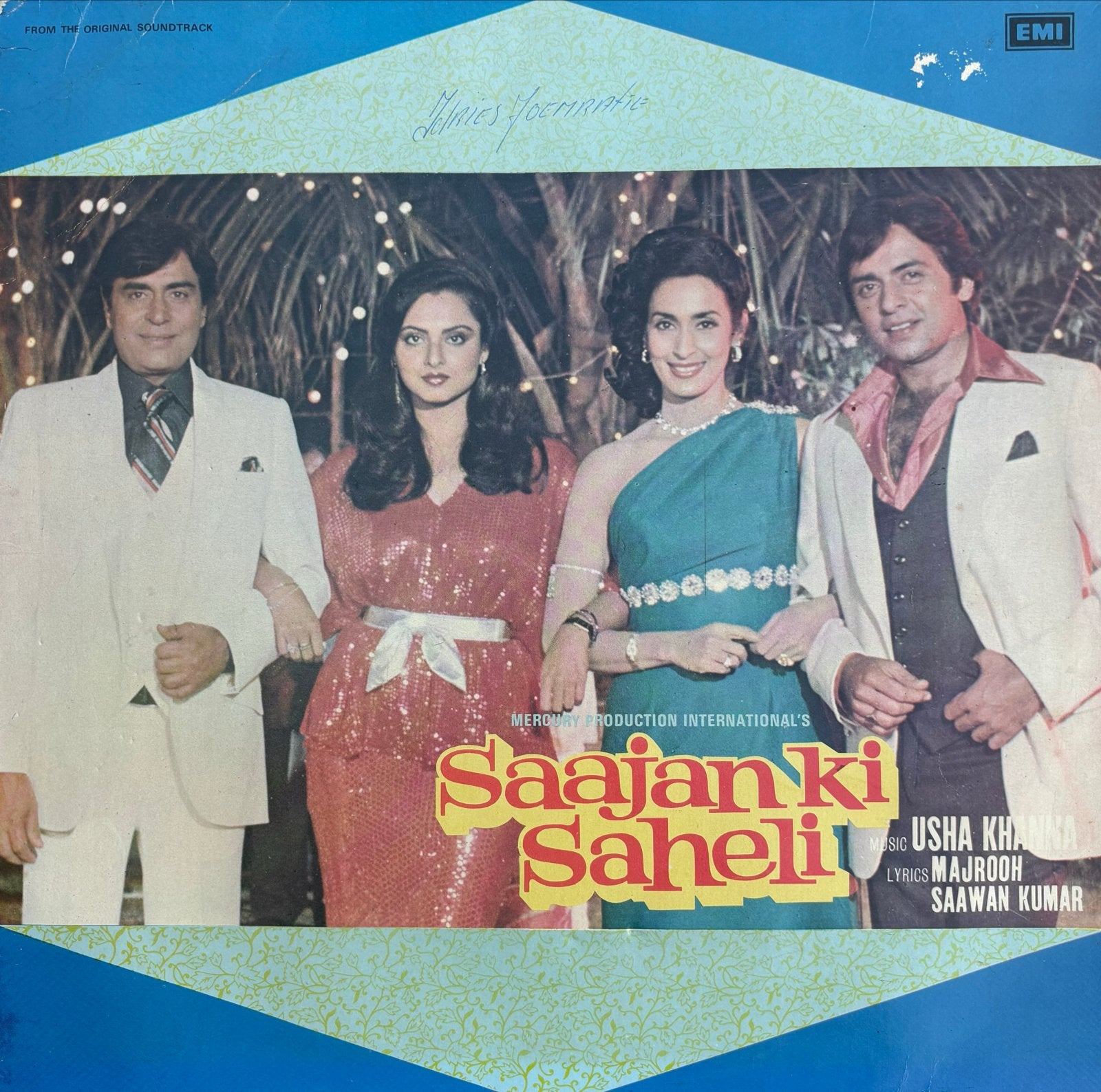 Saajan Ki Saheli - Bollywood Soundtrack LP (1980), Cd's en Dvd's, Verzenden, Gebruikt, 12 inch