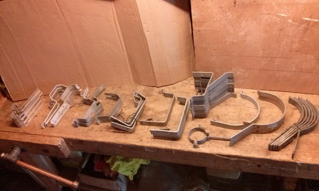 Gootbeugels  Bakgoot  Halfronde goot  Renovatiebeugels, Ophalen of Verzenden, Nieuw, 50 tot 100 mm, Rvs