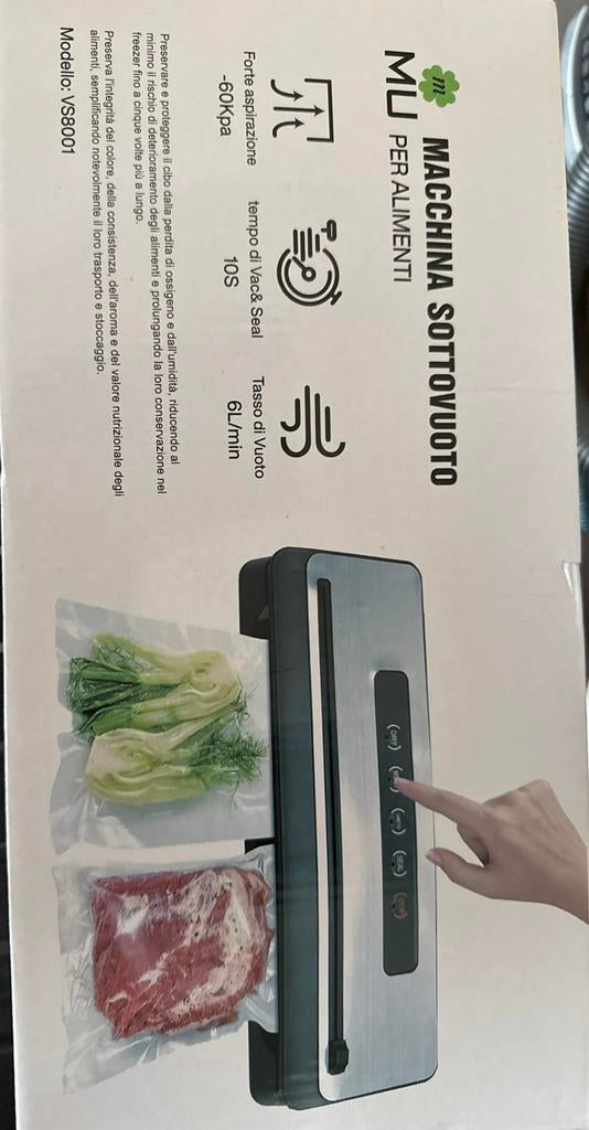 Mlu VS8001 Vacuümmachine voor voedsel - Nieuw, Ophalen of Verzenden, Nieuw