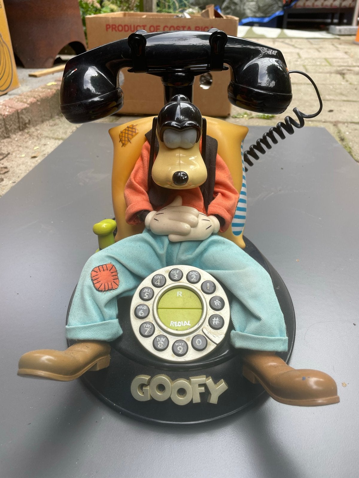 Vintage Goofy Telefoon met Draaischijf - Disney Collectible, Gebruikt, -, -, Met draaischijf