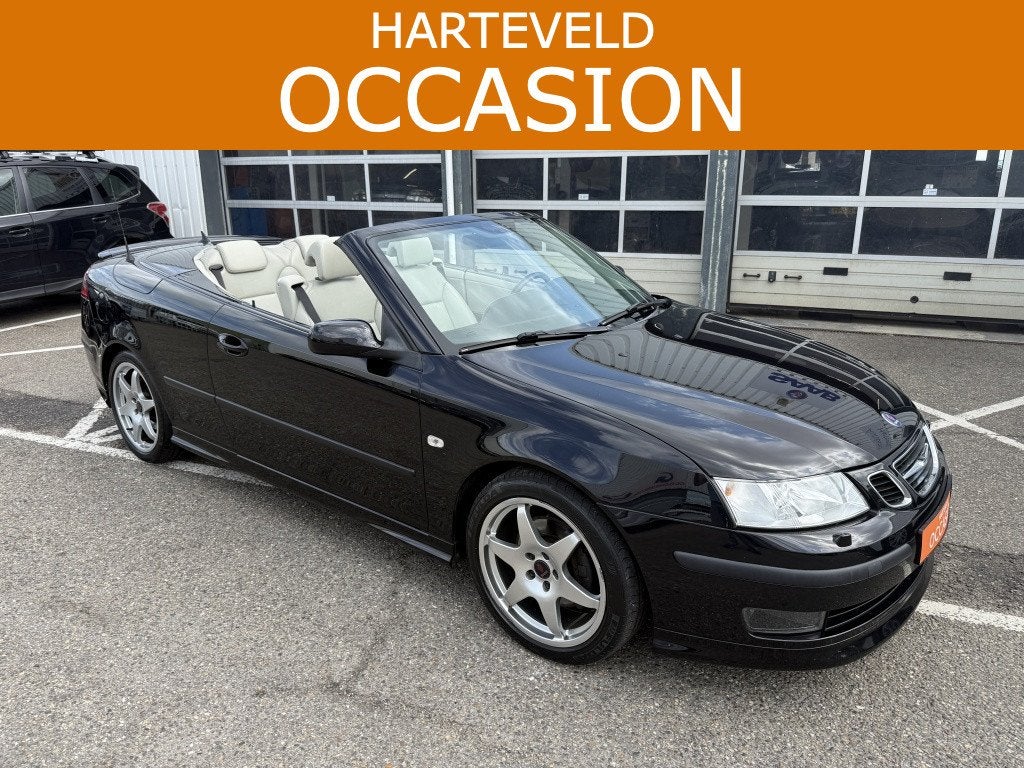 Saab 9-3 Cabrio 2.8 V6 T Aero (bj 2007, automaat), Auto's, Saab, 12 maanden, Gebruikt, Beige, 4 stoelen