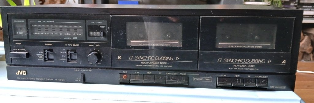 CASSETTEDECK JVC TD W101, Ophalen, Dubbel, JVC, High speed dubbing