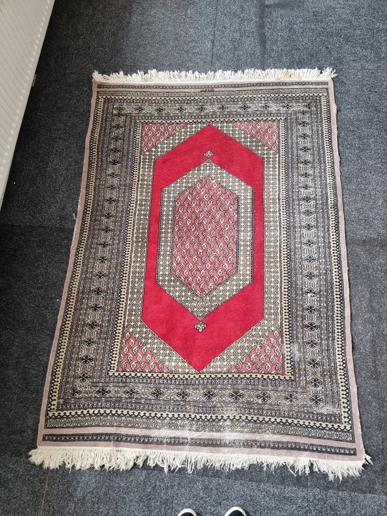 Tapijt, Ophalen, Gebruikt, 100 tot 150 cm, Grijs