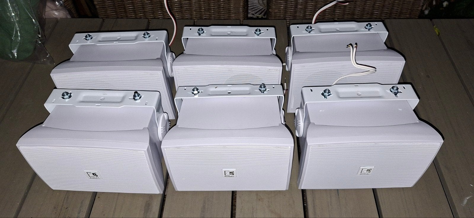 Audac 30/60 watt boxen 3 sets, Ophalen, Zo goed als nieuw, 60 tot 120 watt, Overige merken
