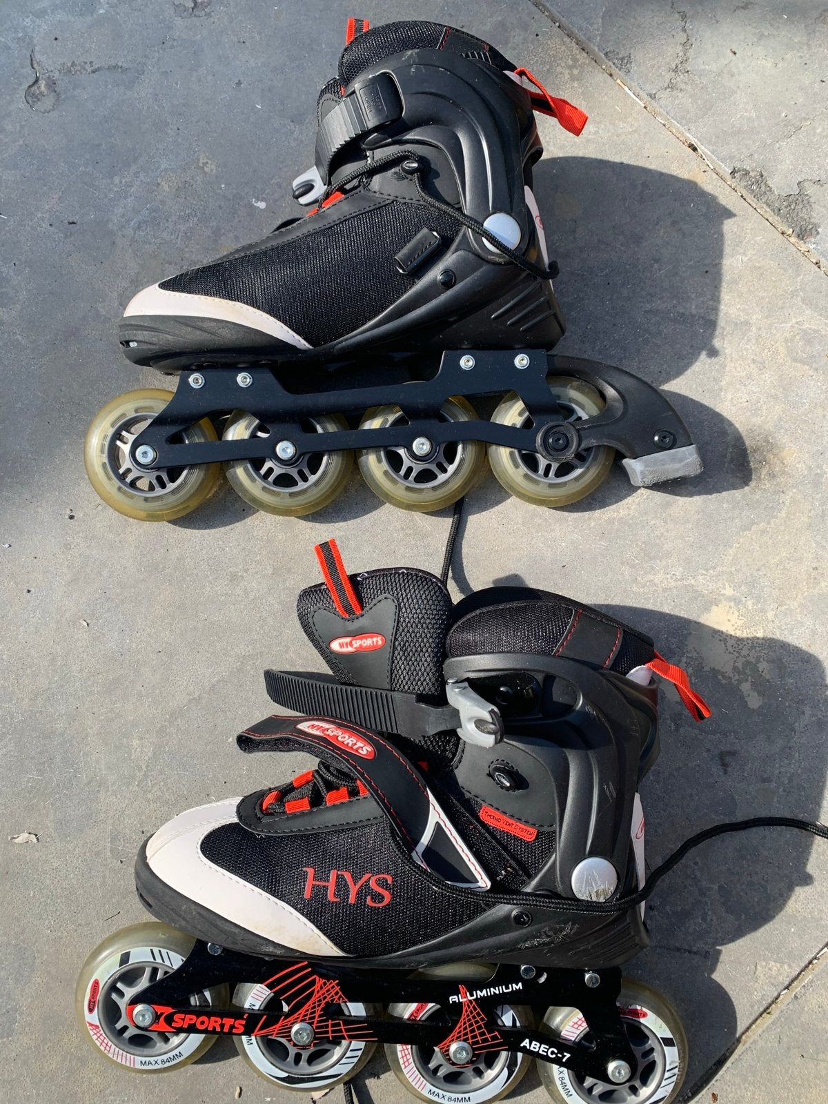 HYS Inline Skates - Maat 39 Zwart/Rood, Gebruikt, Inline skates 4 wielen, Dames, Ophalen