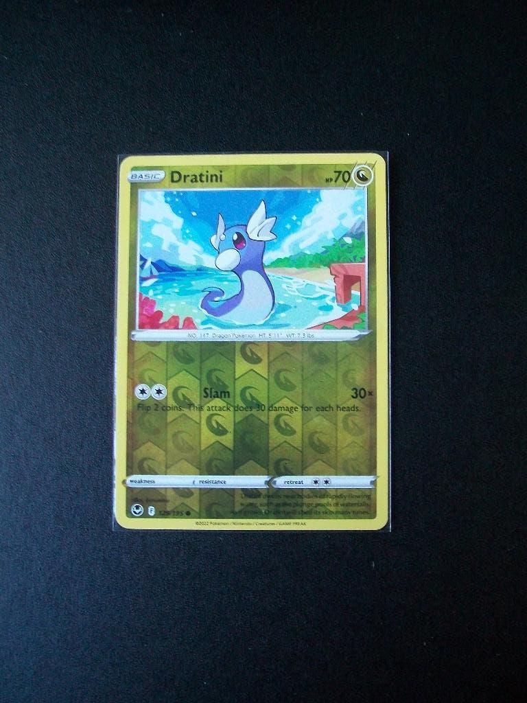 1589. Nieuwe Pokemon Kaart holofoil DRATINI hp 70 (129/195), Verzenden, Nieuw, Losse kaart, Foil