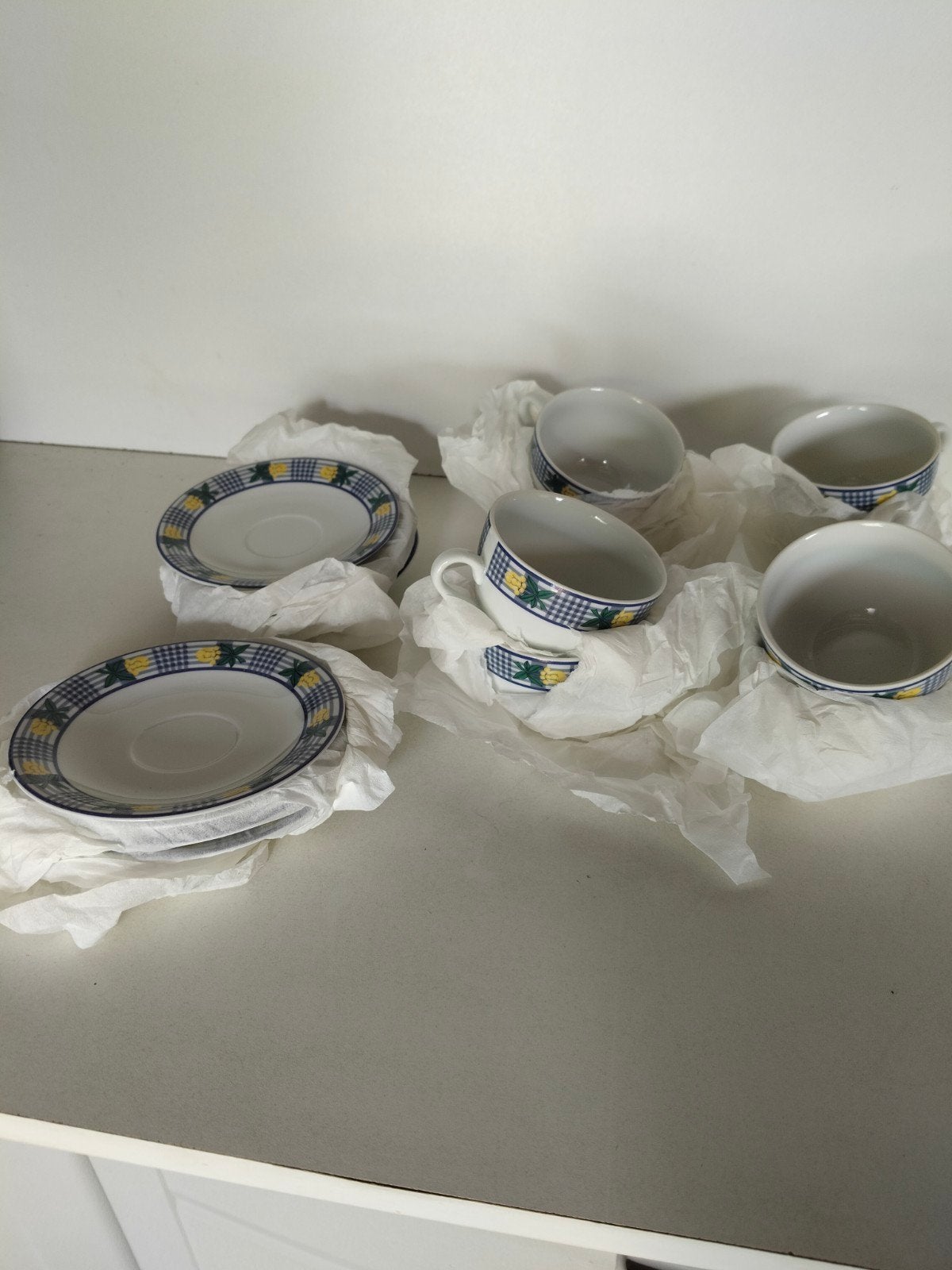 Fentons Studio Collection kop en schotel set, 6 stuks, Ophalen of Verzenden