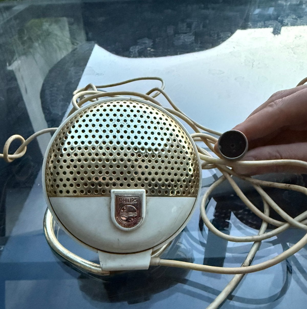 Vintage Philips microfoon, Ophalen of Verzenden, Zo goed als nieuw, Overige typen
