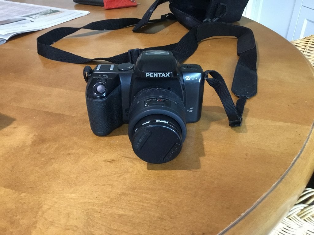 Fotocamera merk: pentax met extra lens, Ophalen, Gebruikt, Pentax, 8 keer of meer