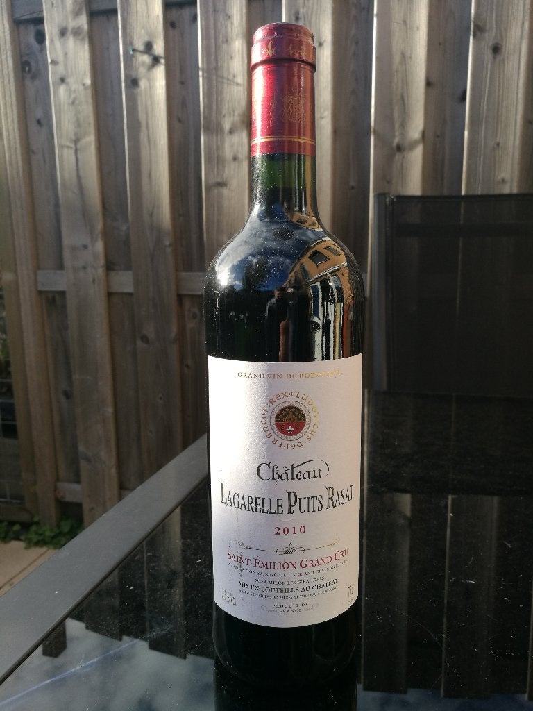 Chateau Lagarelle Puits Pasat Saint Emilion Grand Cru 2010, Verzamelen, Frankrijk, Nieuw, Ophalen of Verzenden, Rode wijn