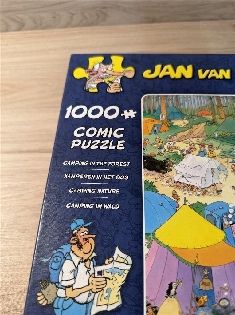 Jan van Haasteren - kamperen in het bos - 1000 stuks - s6313, Hobby en Vrije tijd, Denksport en Puzzels, Verzenden, 500 t/m 1500 stukjes