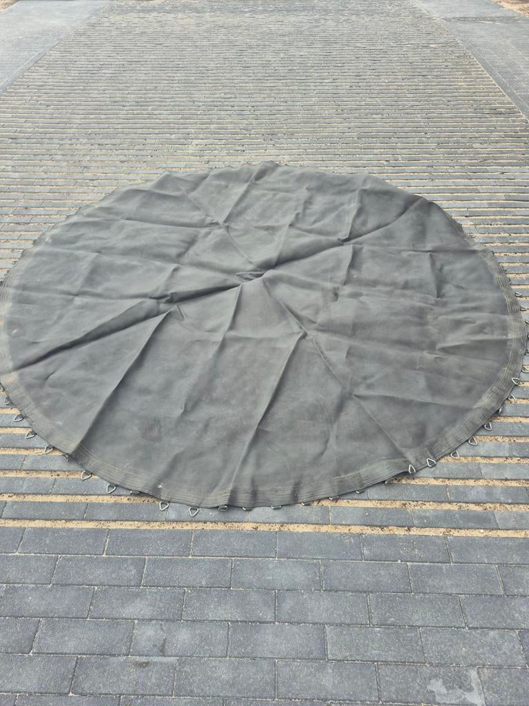 Elfje Trampoline 360 groene stootrand, Ophalen, Gebruikt