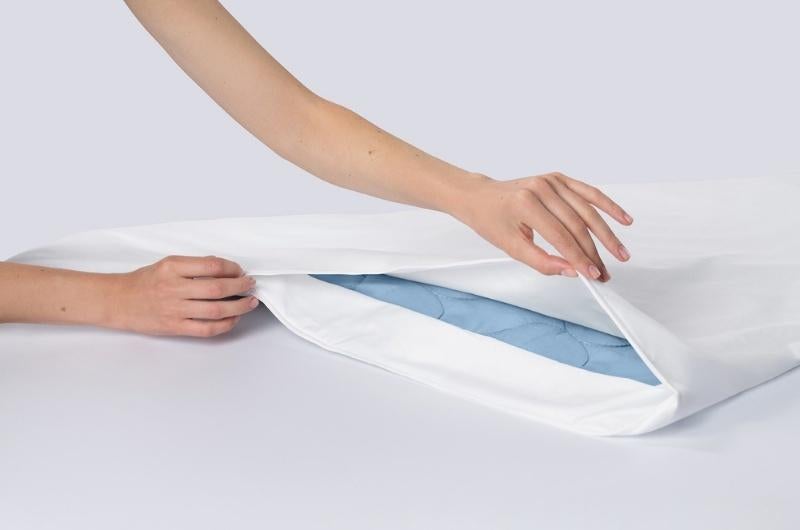 Anti-allergie hoezenset tegen huisstofmijt Merk Cara C'air, Eenpersoons, Wit, Dekbedovertrek, Ophalen of Verzenden