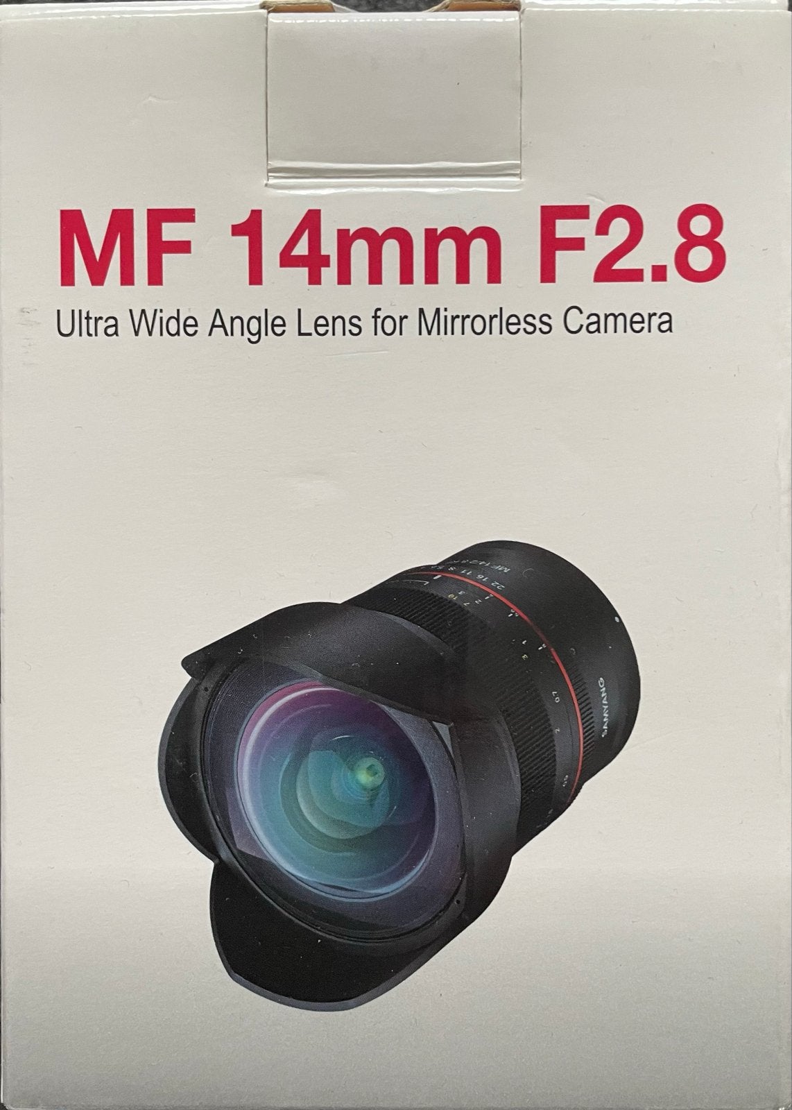 Samyang MF 14mm F2.8 RF/Z Ultra Groothoeklens, Audio, Tv en Foto, Samyang, Canon RF, Zo goed als nieuw, Handmatige focus