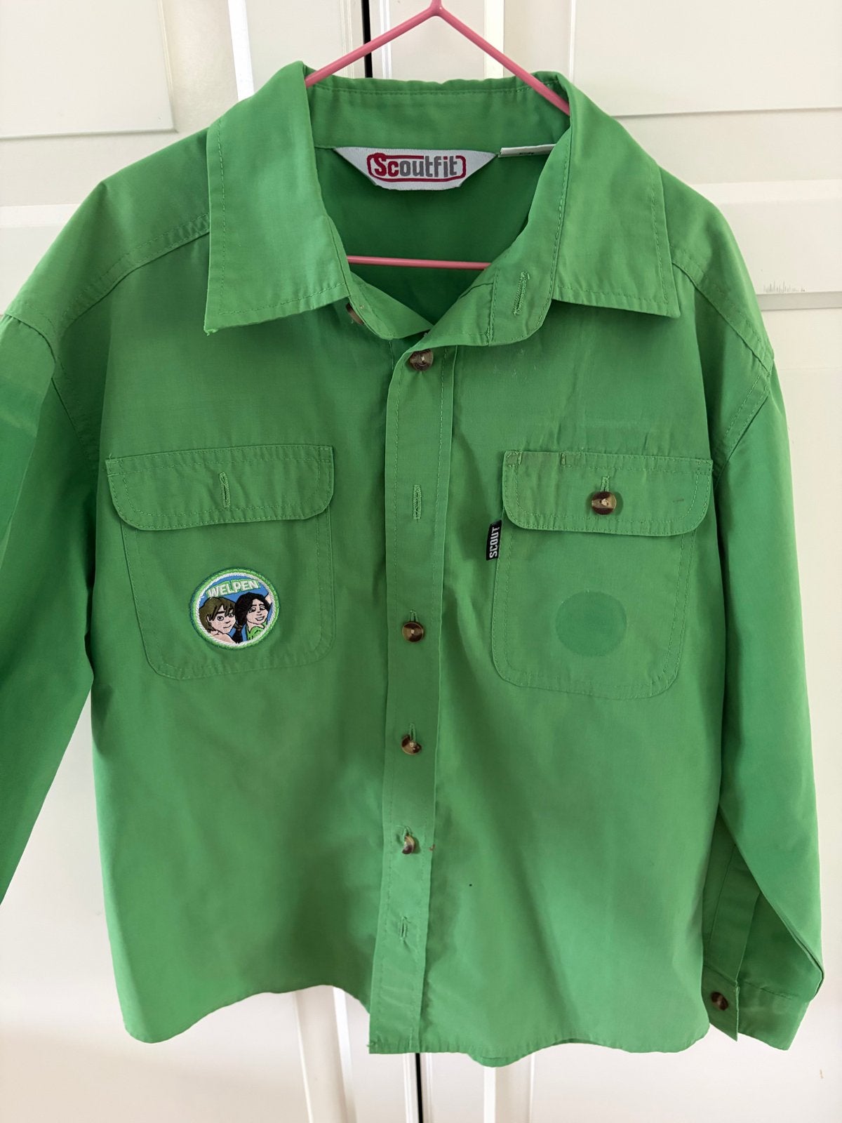 ScoutFit Groen Scout Blouse Maat 146, Kinderen en Baby's, Ophalen of Verzenden, Gebruikt, Jongen, Overhemd of Blouse