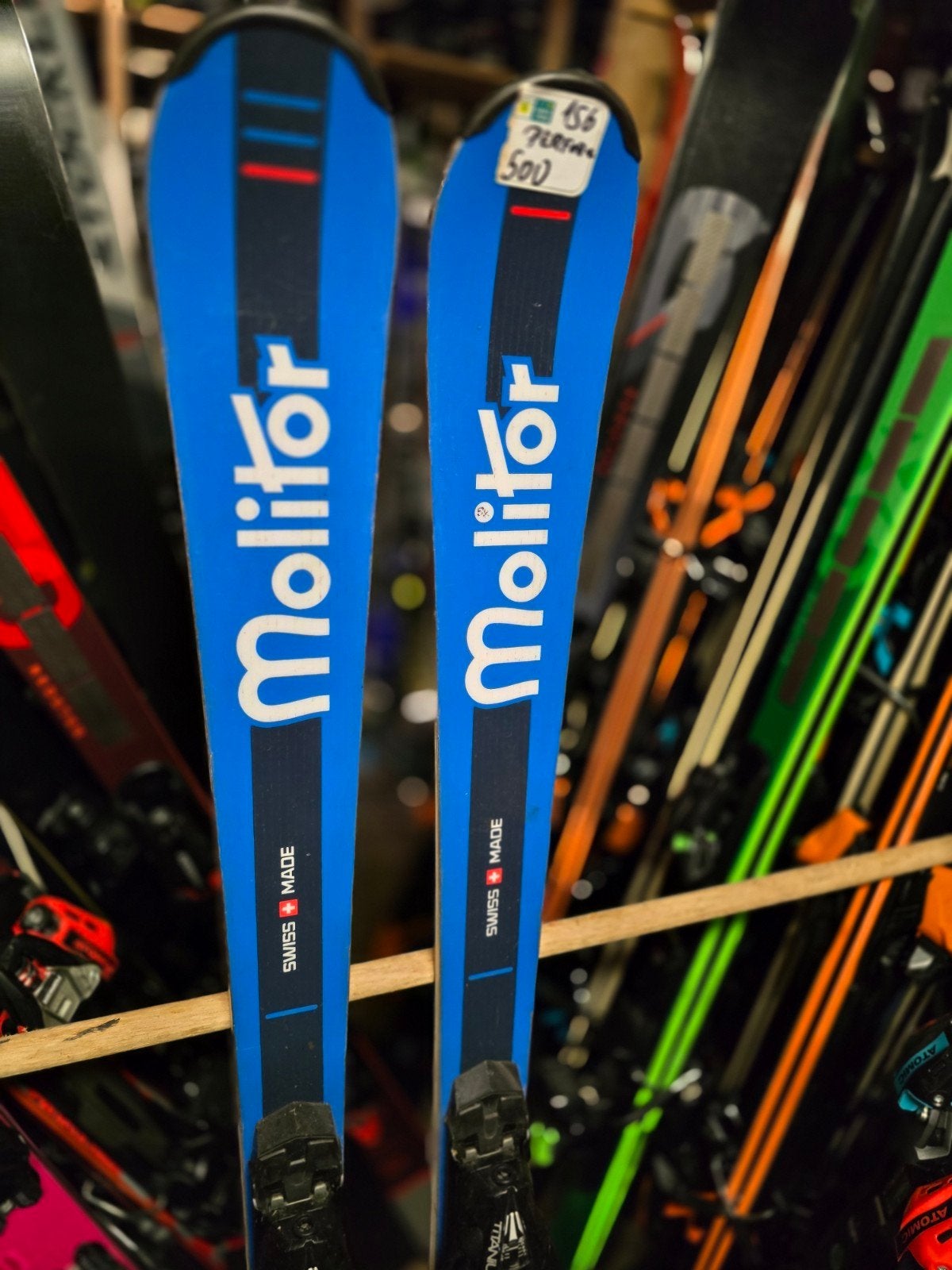 156cm MOLITOR PERFORM STOCKLI GEMAAKT EXPERT SKI 1450€, Sport en Fitness, Overige merken, 140 tot 160 cm, Ophalen of Verzenden