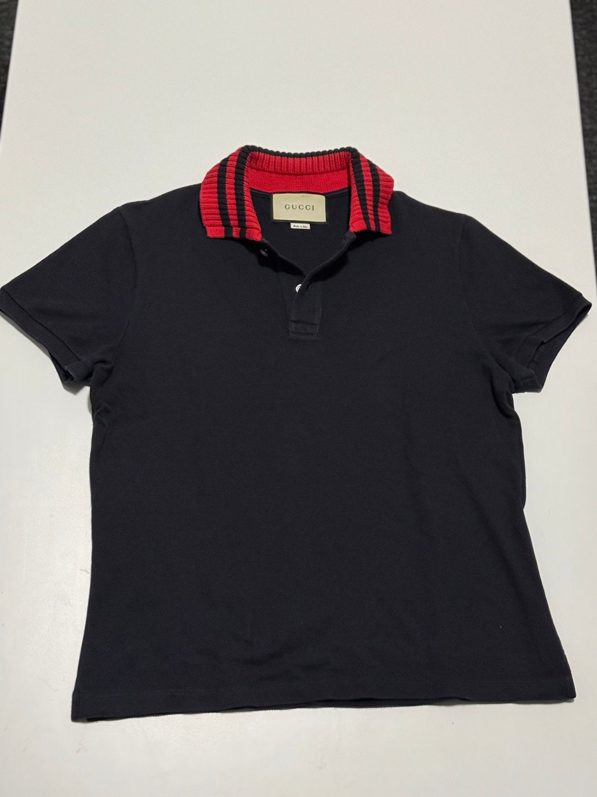 Gucci Polo - Maat S Origineel, Ophalen of Verzenden, Gedragen, Maat 46 (S) of kleiner, Blauw