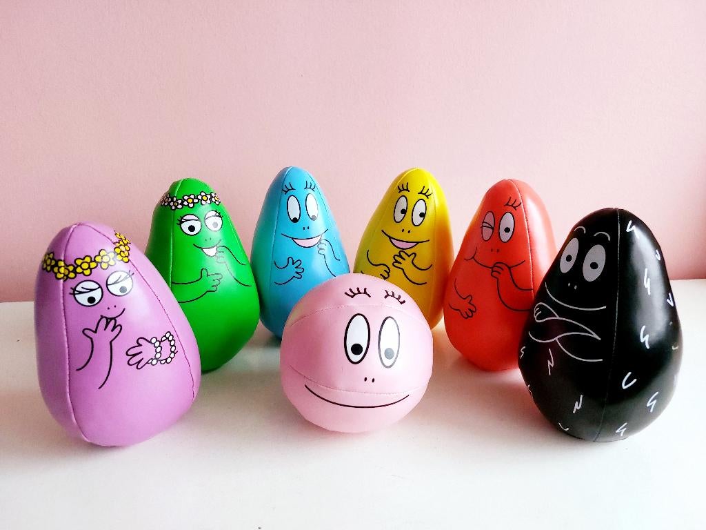Barbapapa kegelspel - bowling spel - zacht speelgoed, Ophalen of Verzenden, Zo goed als nieuw