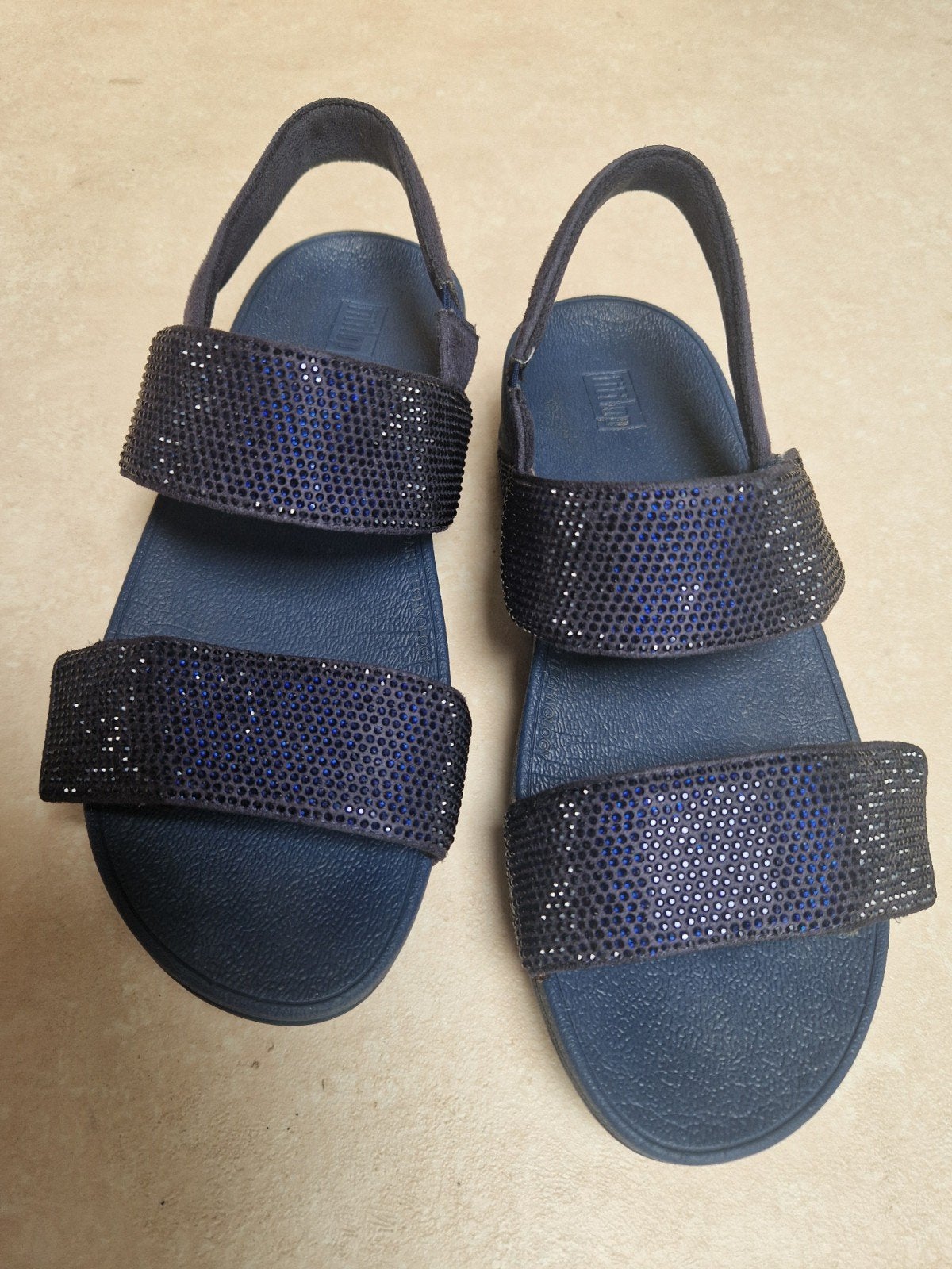 FitFlop sandalen met glitter, maat 38, Sandalen of Muiltjes, Zo goed als nieuw, Fitflop, Verzenden