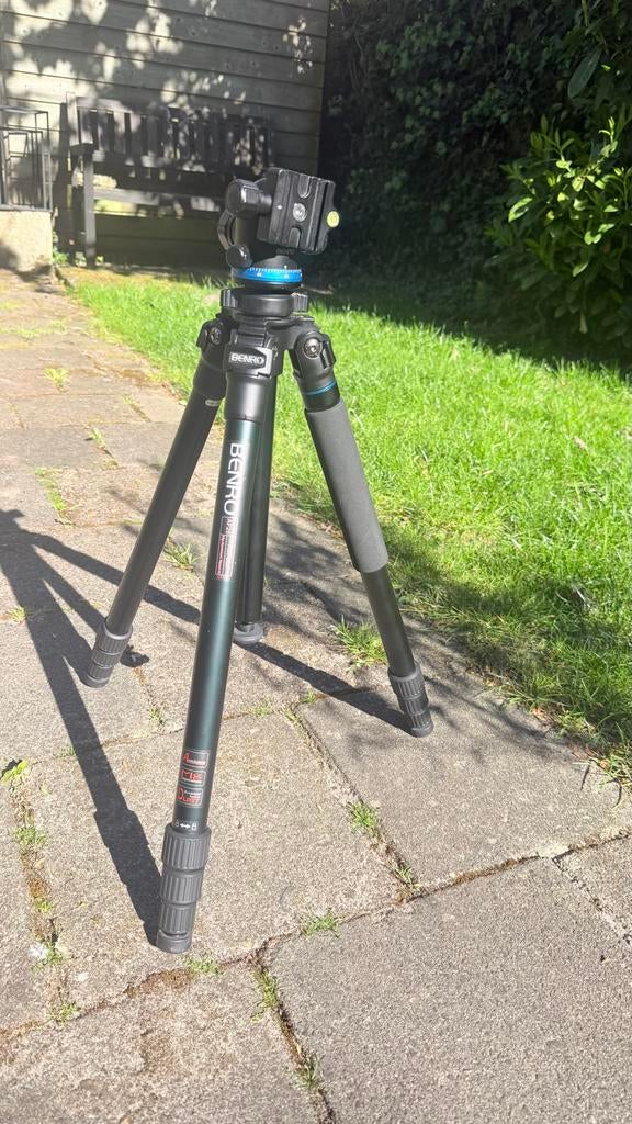 Benro AF28 AllFoto Statief - Stevig & Professioneel, Gebruikt, Minder dan 150 cm, Met balhoofd, Ophalen of Verzenden