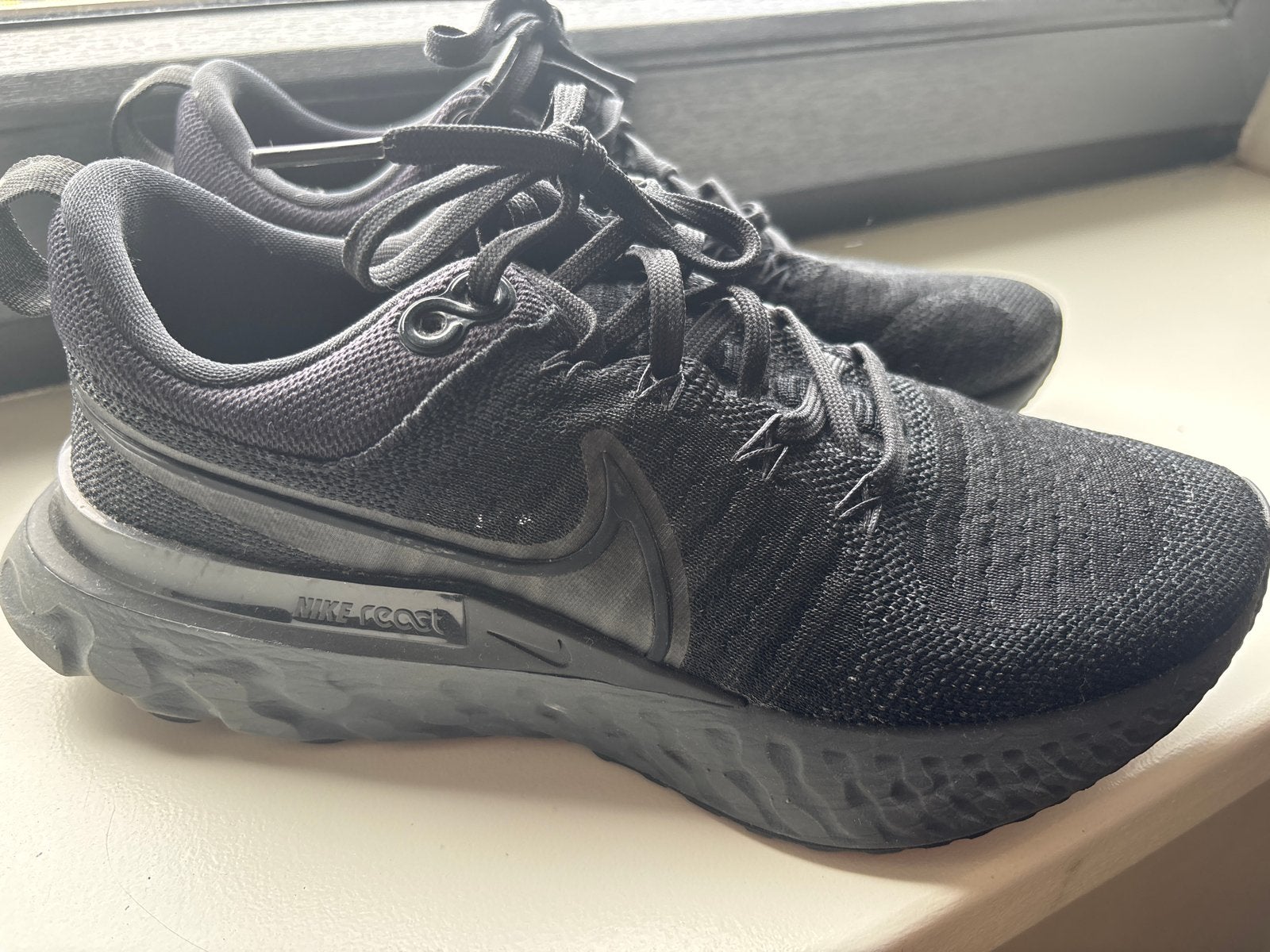 Nike React Infinity Run Flyknit 2 Zwart - Maat 39, Ophalen of Verzenden, Zo goed als nieuw, Zwart, Sneakers of Gympen