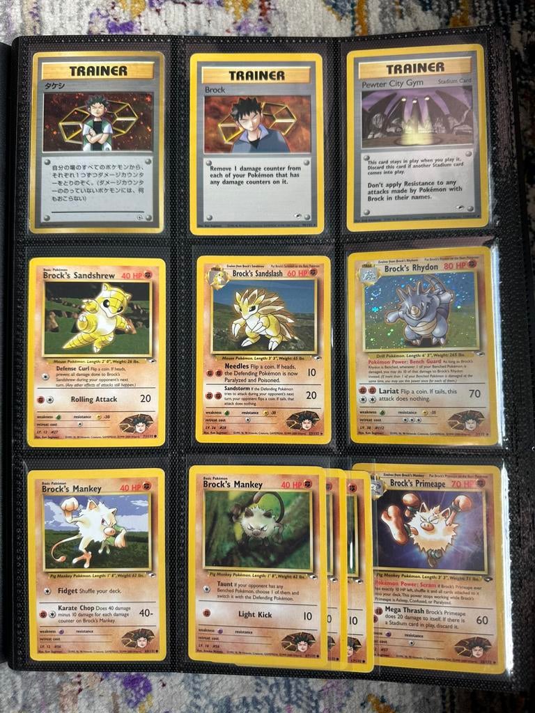 Pokémon Gym Heroes & Gym Challenge Set, Ophalen of Verzenden, Gebruikt, Meerdere kaarten, Foil