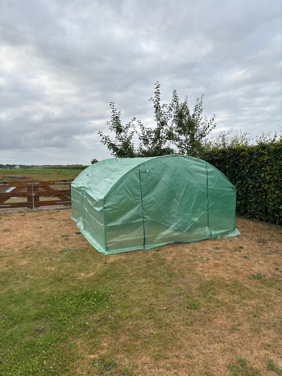 Tuinkas 3 x 4 meter – Zo goed als nieuw – Compleet, Ophalen, Glas, Zo goed als nieuw, Aluminium