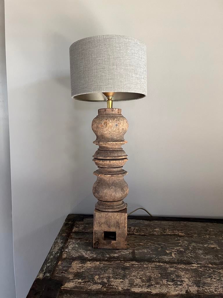 Balisterlamo van Aura Peeperkorn 52 cm met kap, Huis en Inrichting, Lampen | Tafellampen, Ophalen of Verzenden, Zo goed als nieuw