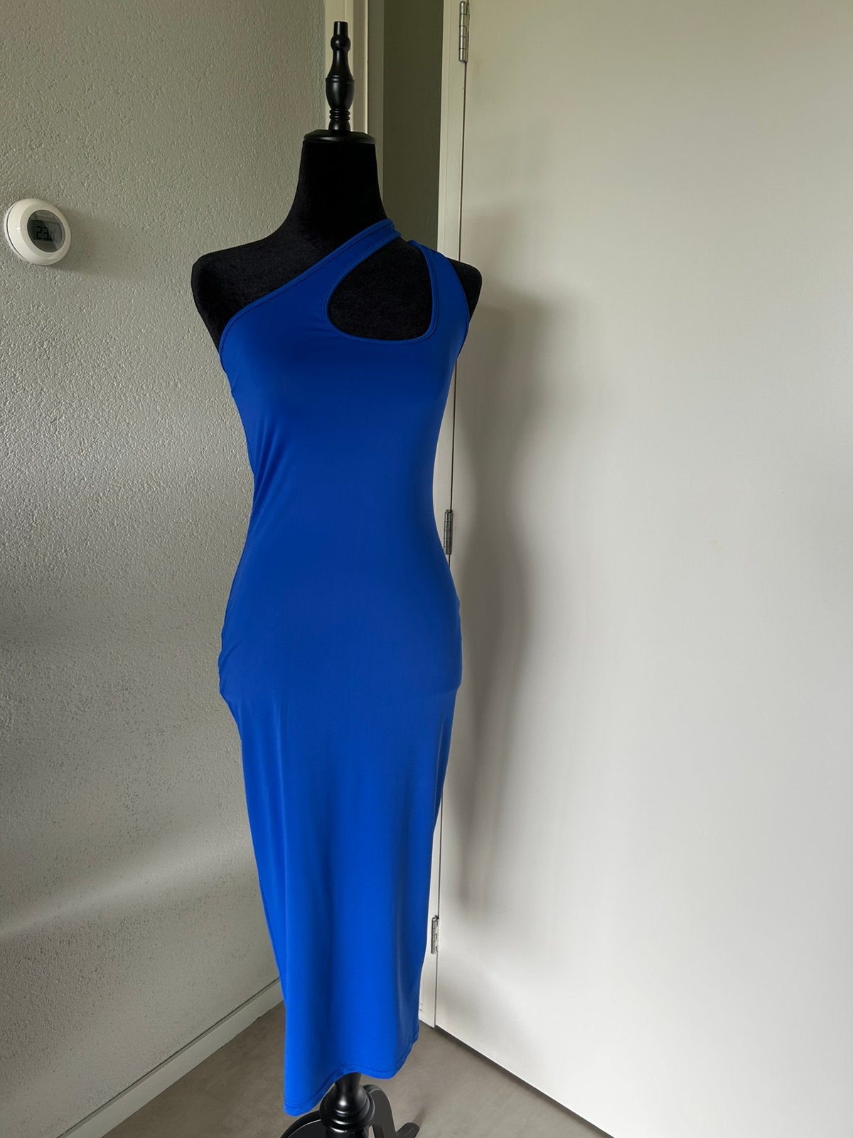 Jurk Asymmetrisch, Maat 38/40 (M), Blauw, Nieuw, Ophalen of Verzenden