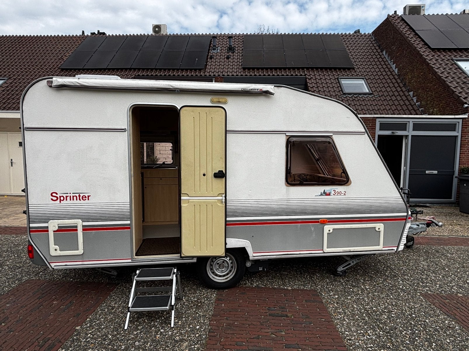 Caravan Beijerland sprinter 390-2, bj2000, Rondzit, Tot en met 2, Particulier, 4 tot 5 meter