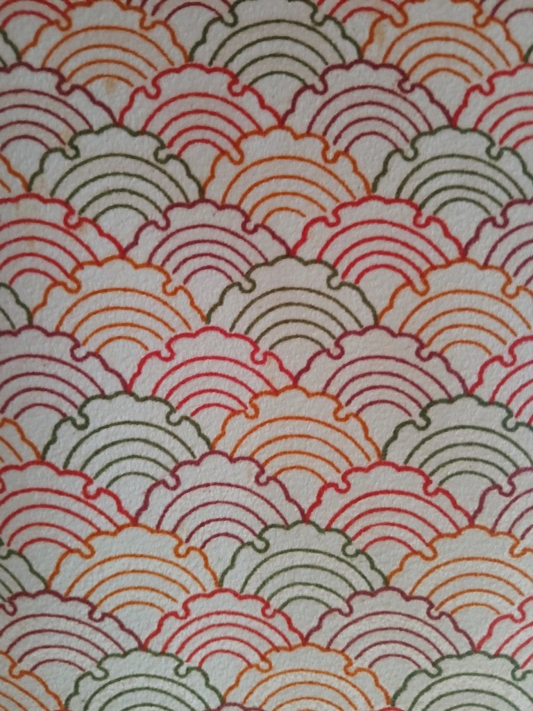 Traditionele Japanse Kimono colourful ougi, Ophalen of Verzenden