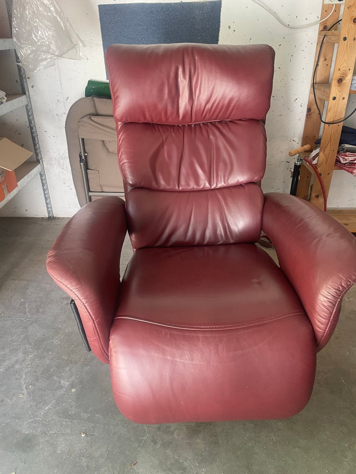 Leren verstelbare fauteuil van Meubelzorg, Ophalen, Gebruikt, Leer