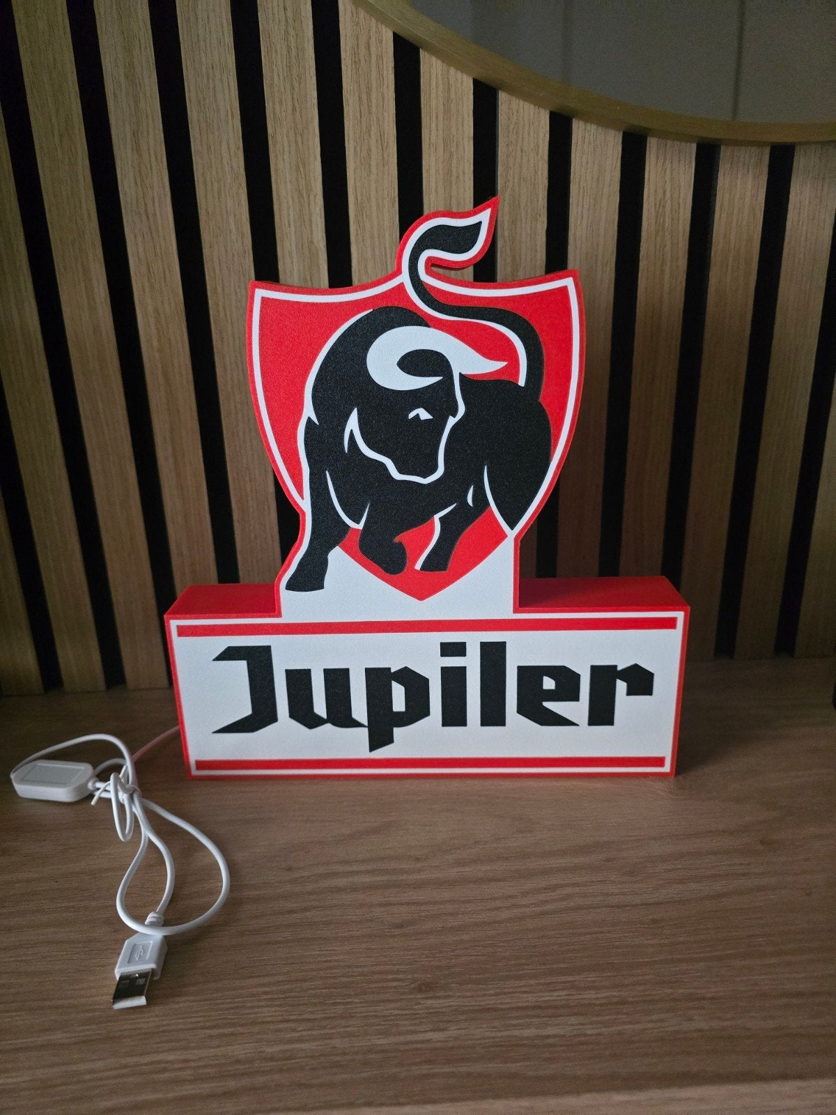 Jupiler LED Lichtbak - Uniek Reclamebord, Verzamelen, Ophalen of Verzenden, Zo goed als nieuw, Lichtbak of (neon) lamp