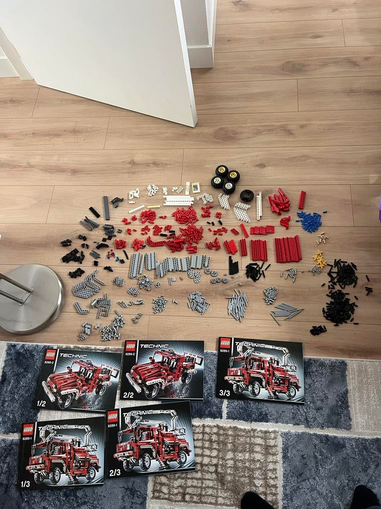 LEGO Technic 8289 Brandweerwagen met instructies, Ophalen of Verzenden, Gebruikt, Overige merken