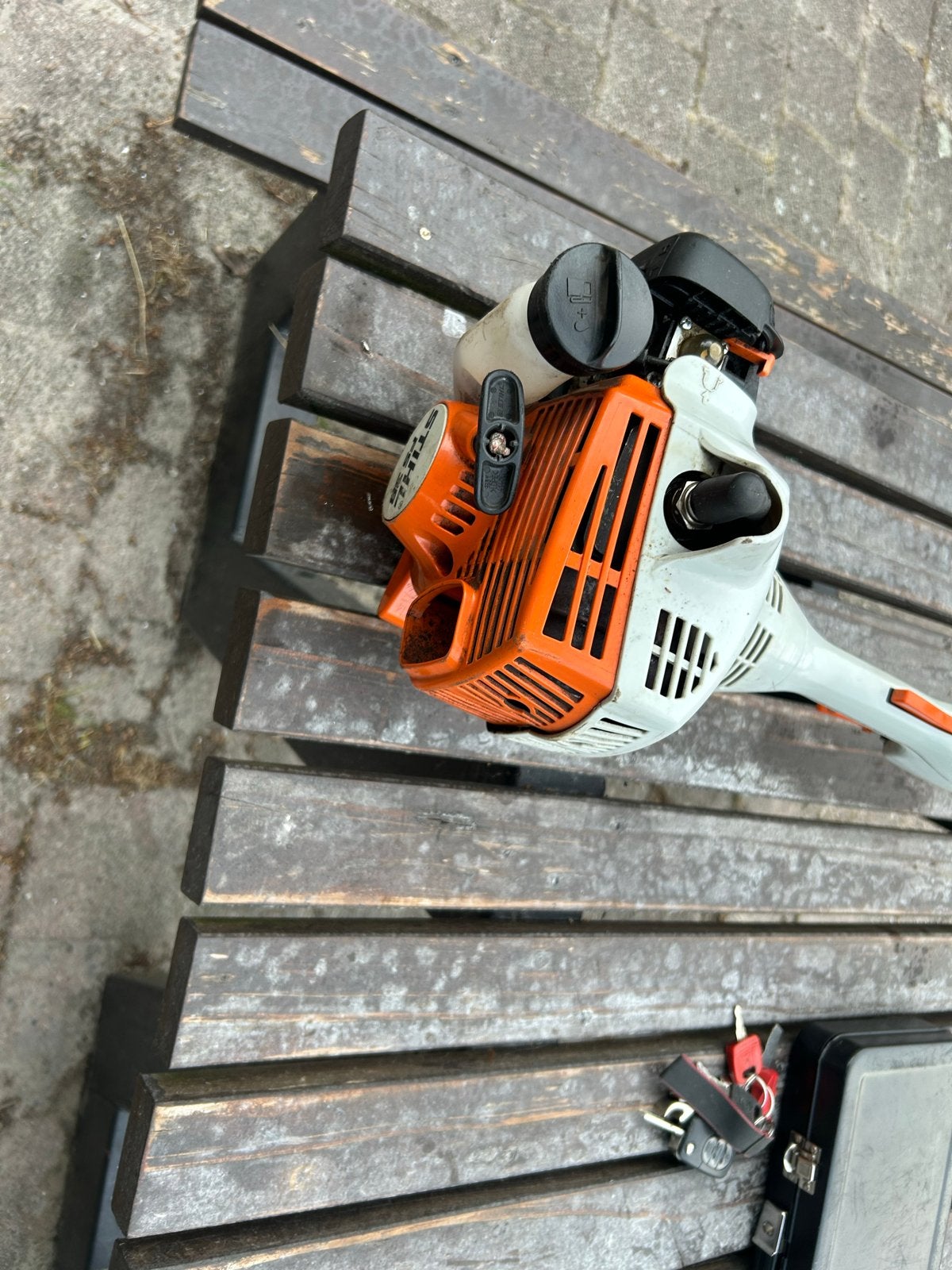 Stihl FS 38 Grastrimmer bosmaaier, Cirkelmaaier, Minder dan 30 cm, Ophalen of Verzenden, Zo goed als nieuw