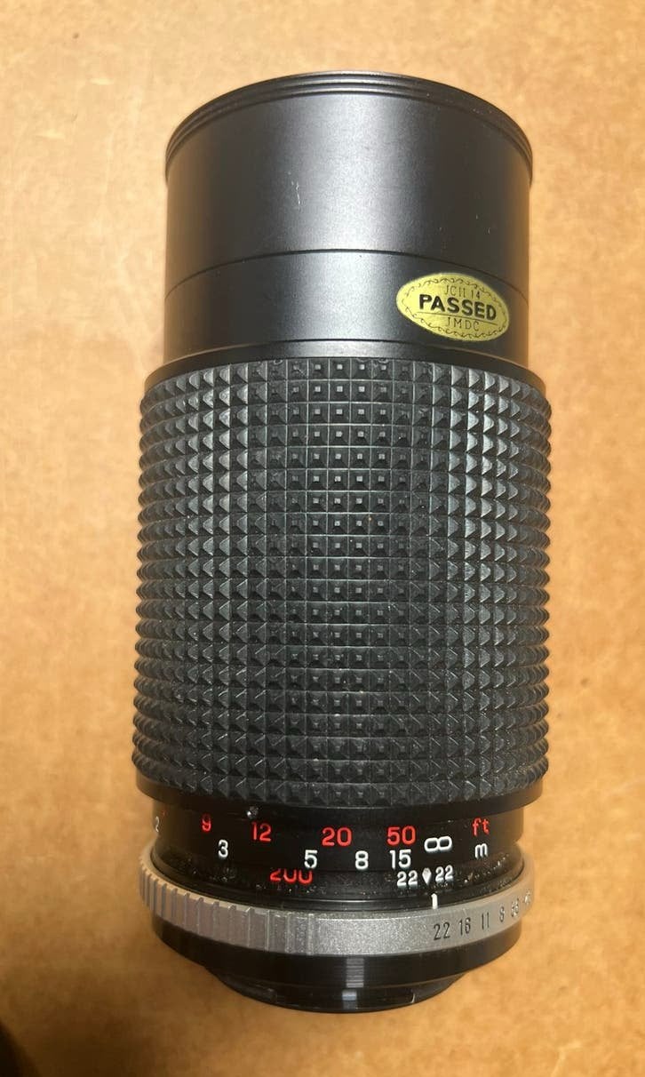 Telelens merk Panagor-E PMC f=80-200mm 1:4.5 , K-mount 35mm, Overige merken, Gebruikt, Handmatige focus, Pentax K-mount