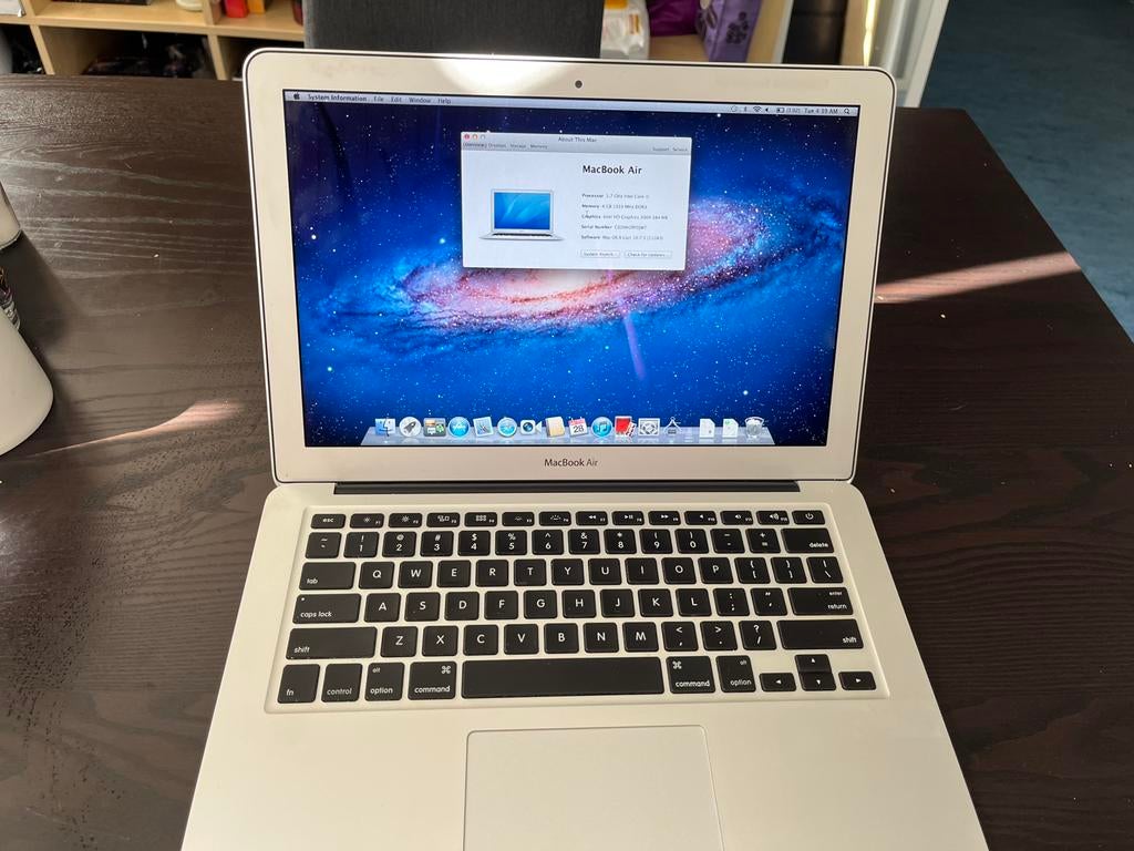 MacBook air 2011, Ophalen, 13 inch, Minder dan 2 Ghz, Zo goed als nieuw
