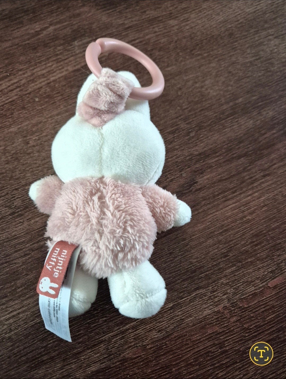 Nijntje knuffel met roze trui en ring, Ophalen, Overige merken, Konijn, Nijntje