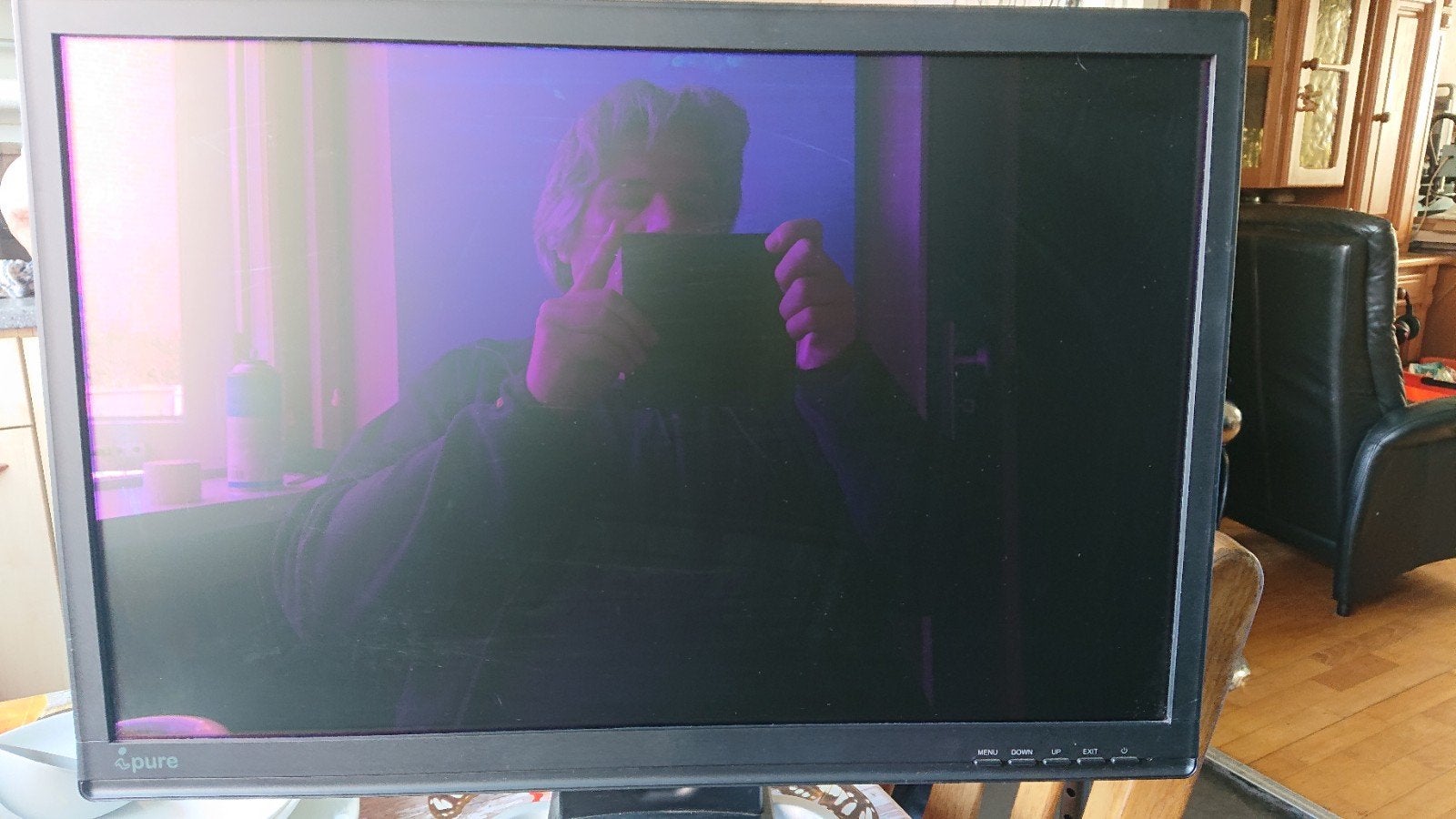 ipure 22 inch lcd monitor met cvbs ingang, Ingebouwde speakers, IPS, Ipure, Ophalen of Verzenden